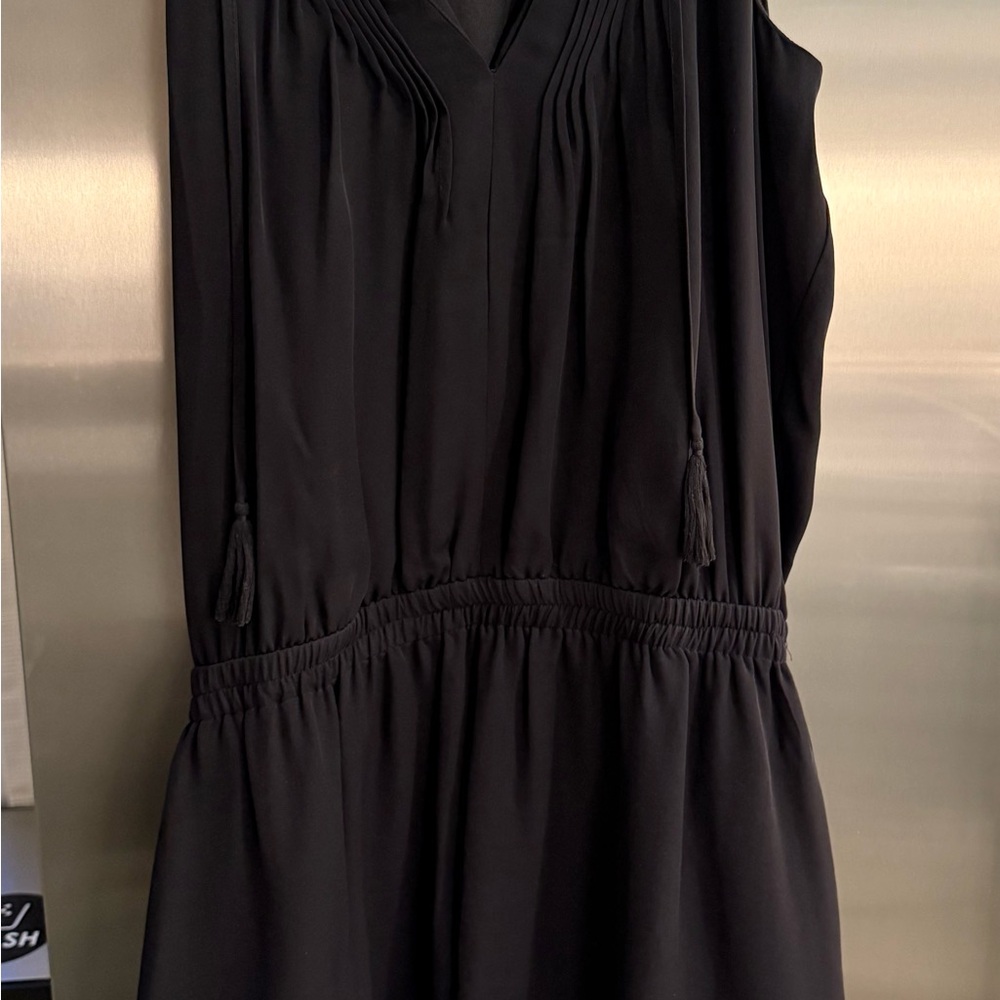 Joie Black Pleated Midi Sundress